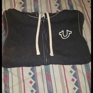 True religion letterman hoodie